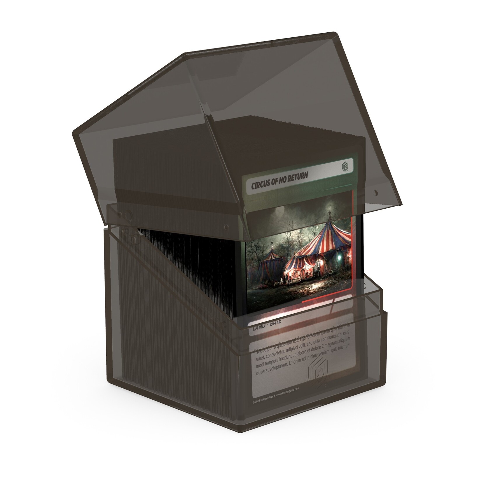 Ultimate Guard Boulder 100+ Deck Case: Clear Onyx