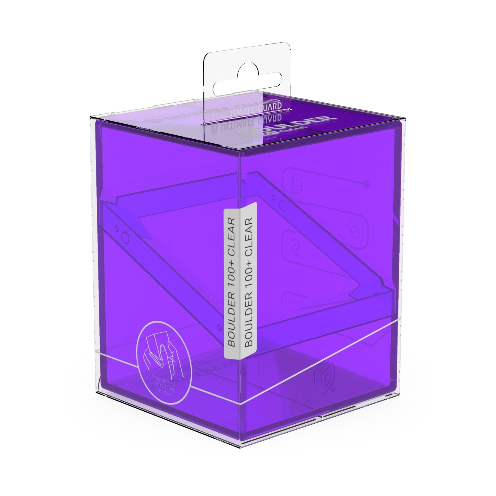 Ultimate Guard Boulder 100+ Deck Case: Clear Amethyst