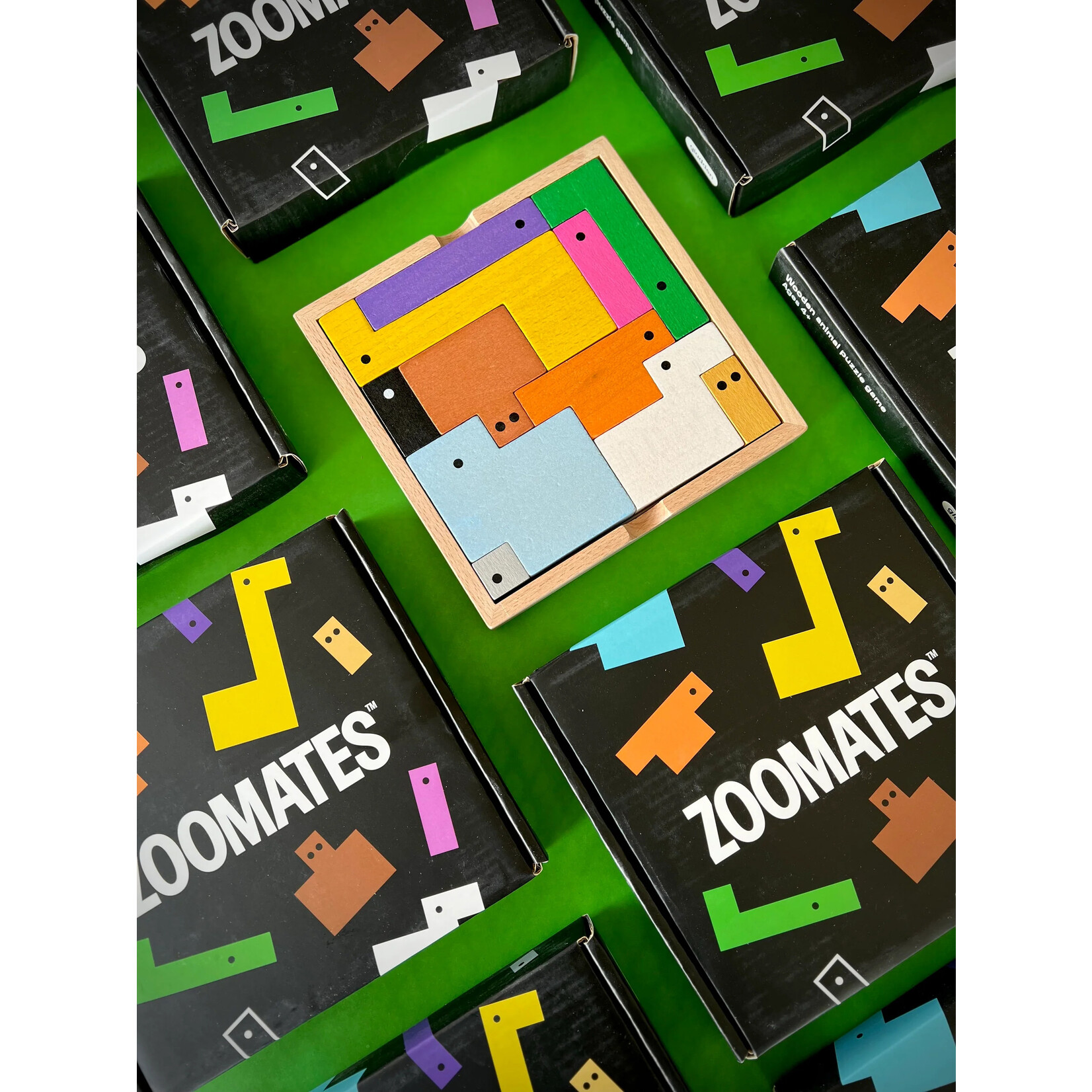 Gladden Design Zoomates - Wooden Animal Puzzle Game