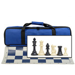 Wood Expressions El Blue Chess  Bag & Blue Board