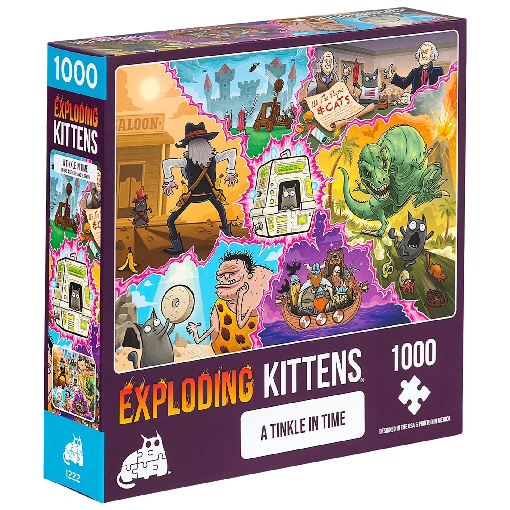 Cards Against Humanity LLC Puzzle: A Tinkle in Time 1000 Pieces Exploding Kittens