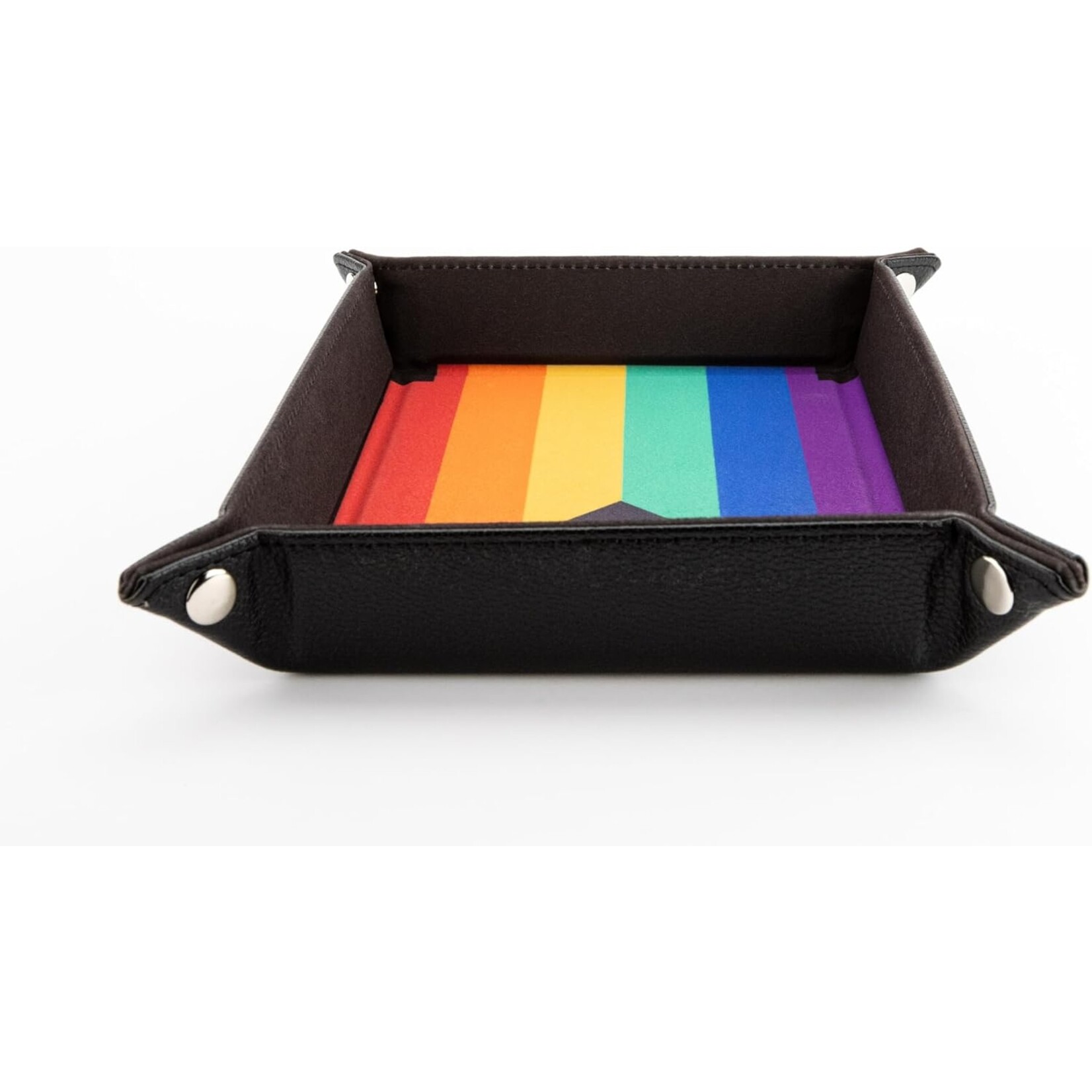 Fanroll by Metallic Dice Games Folding Dice Tray: Pride: Rainbow Flag