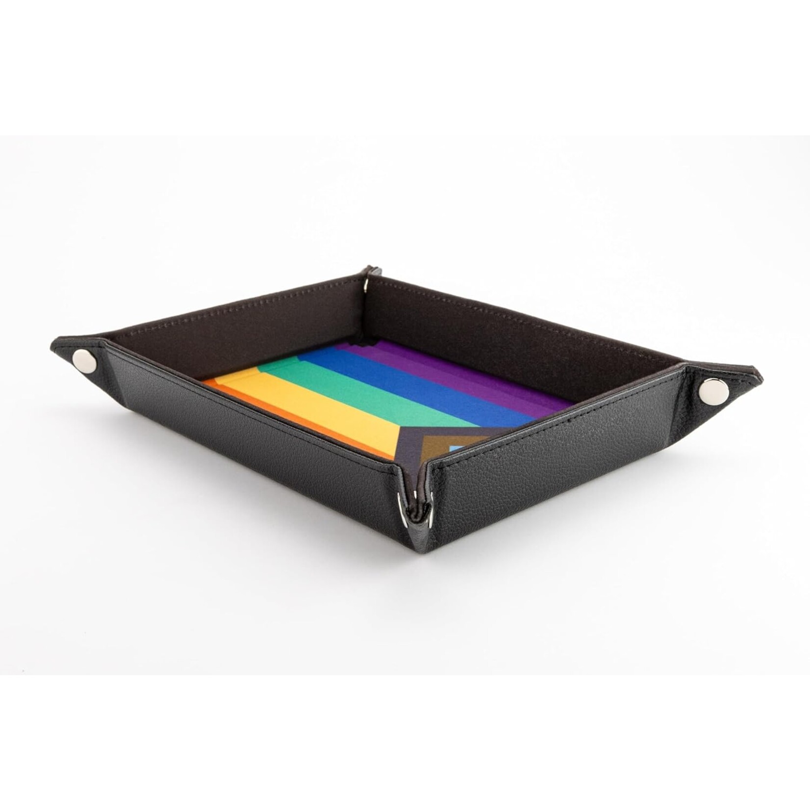 Fanroll by Metallic Dice Games Folding Dice Tray: Pride: Rainbow Flag