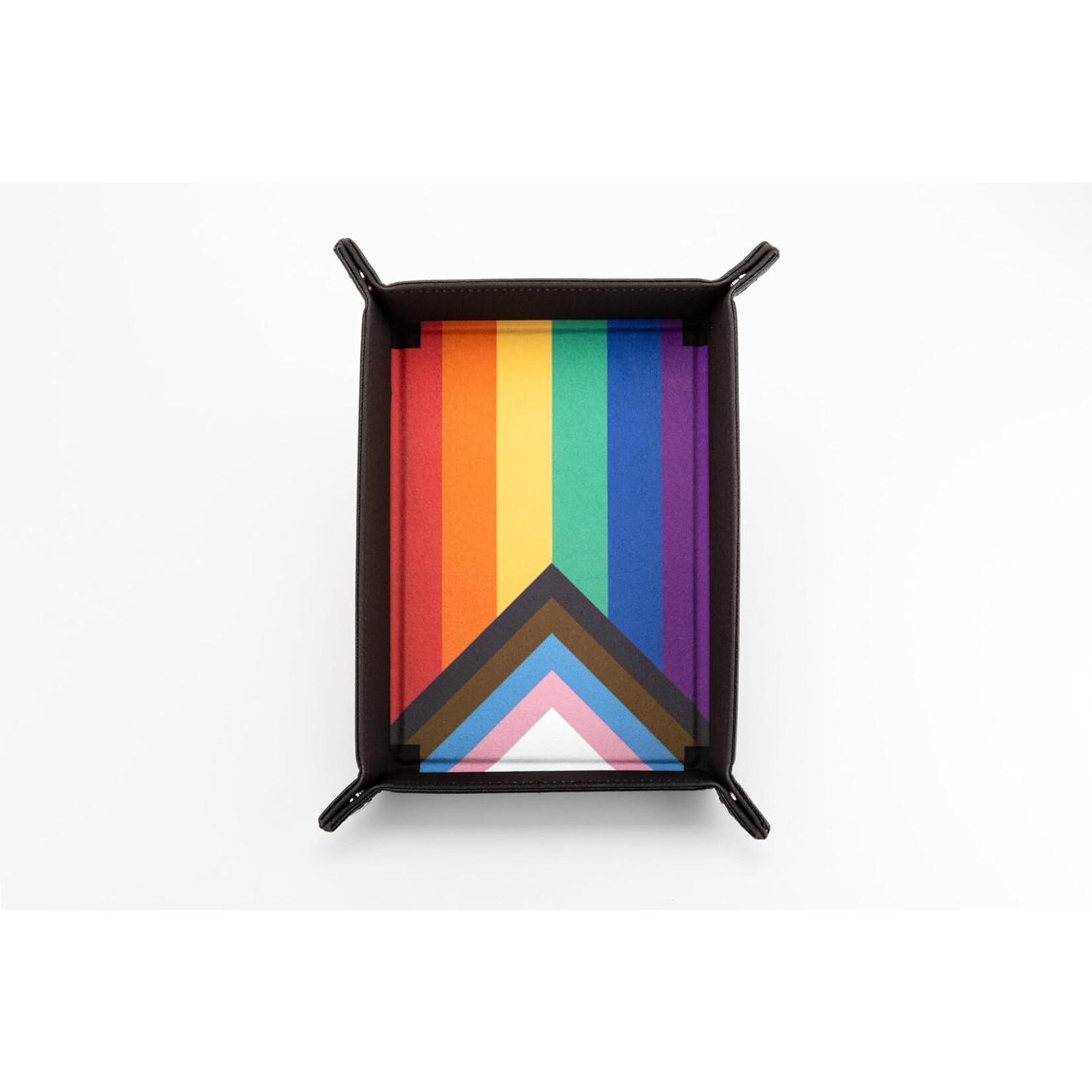 Fanroll by Metallic Dice Games Folding Dice Tray: Pride: Rainbow Flag