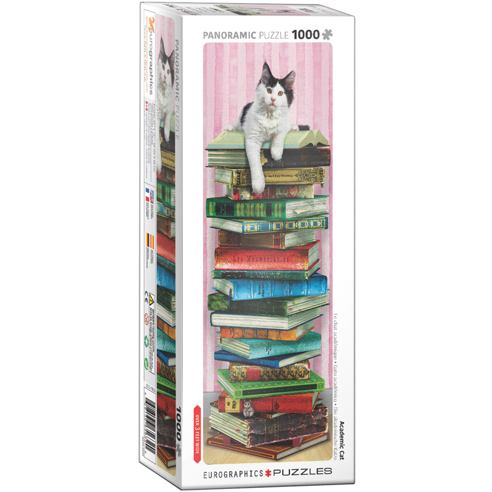 EuroGraphics Puzzles Academic Cat Panoramic 1000pc