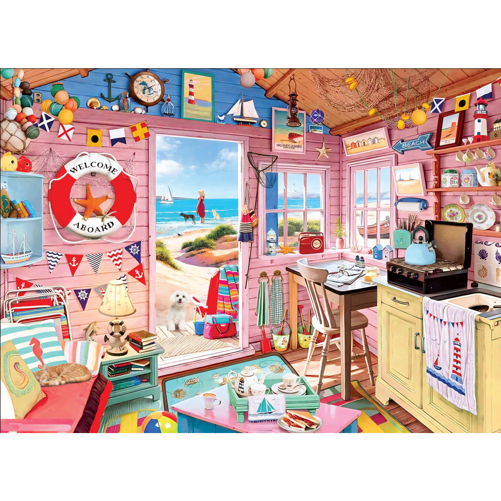 EuroGraphics Puzzles Ocean Cottage 1000pc