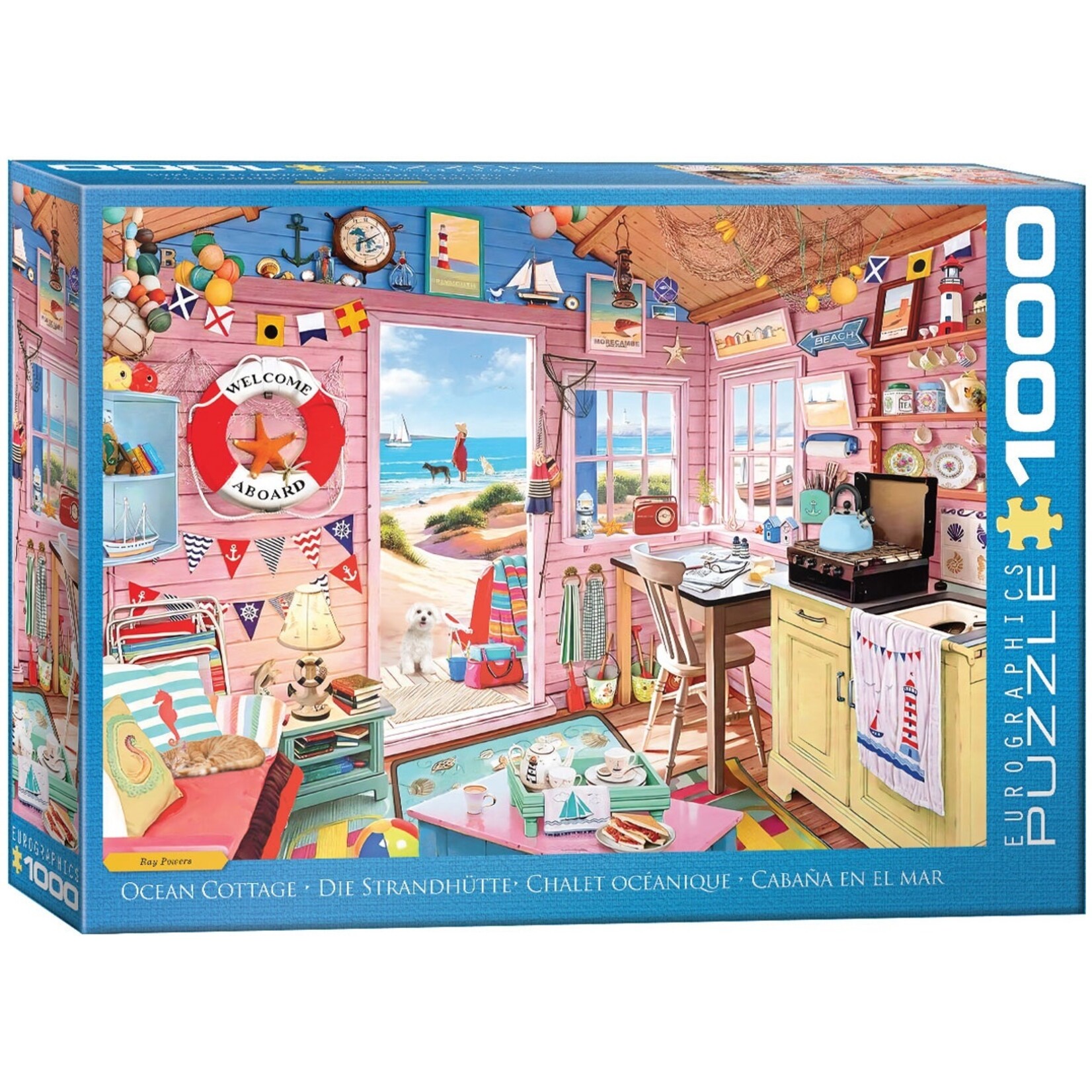 EuroGraphics Puzzles Ocean Cottage 1000pc