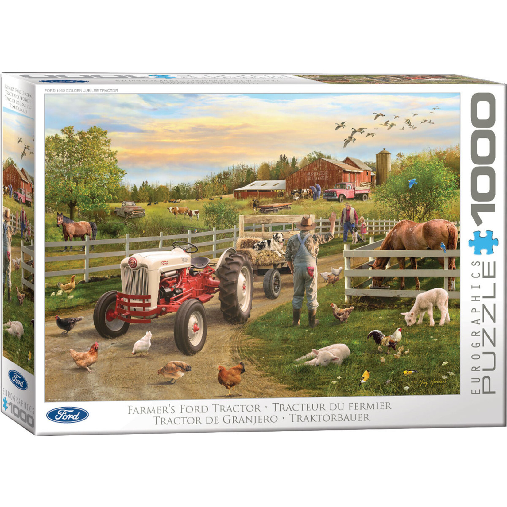 EuroGraphics Puzzles Farmer’s Ford Tractor 1000pc