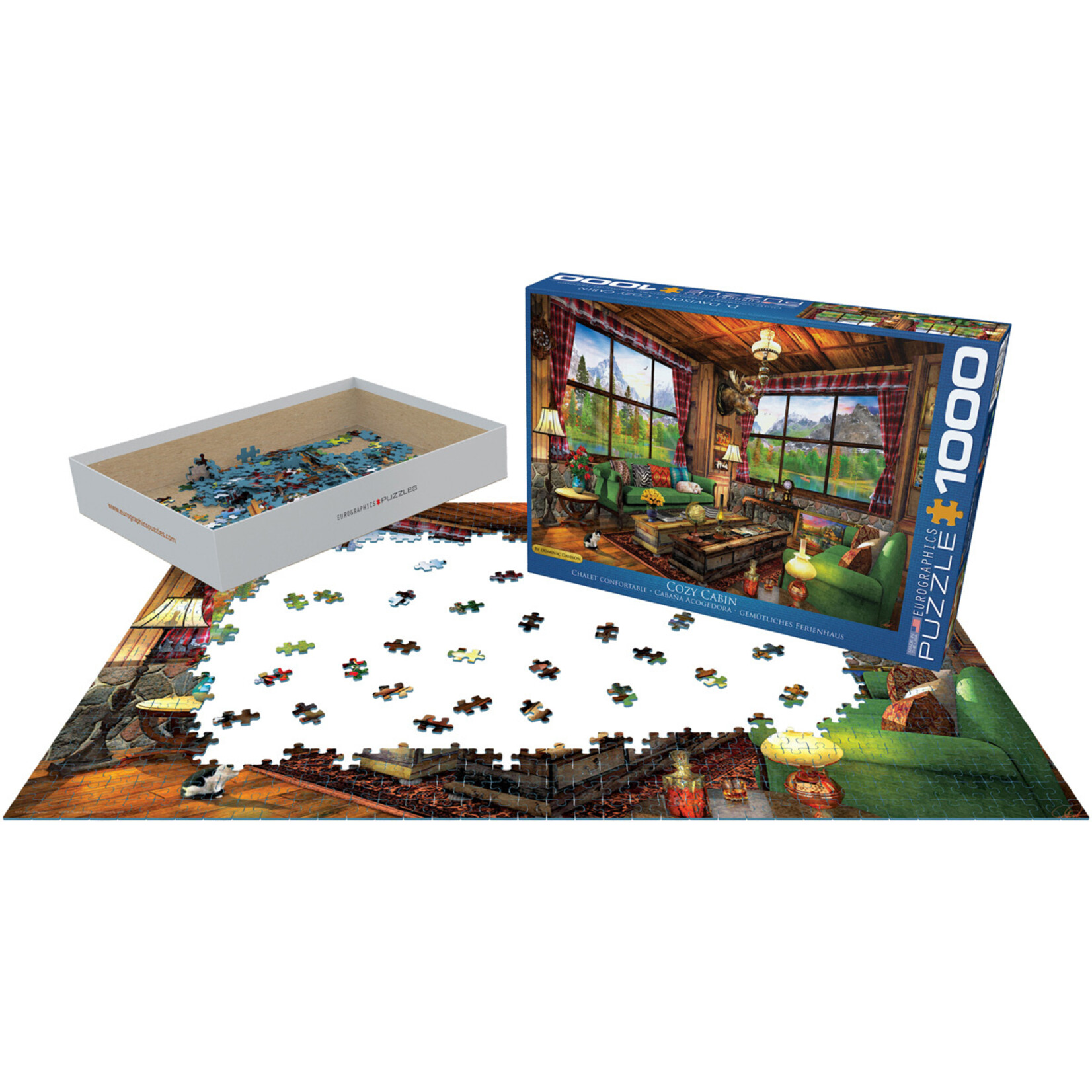 EuroGraphics Puzzles Cozy Cabin 1000pc