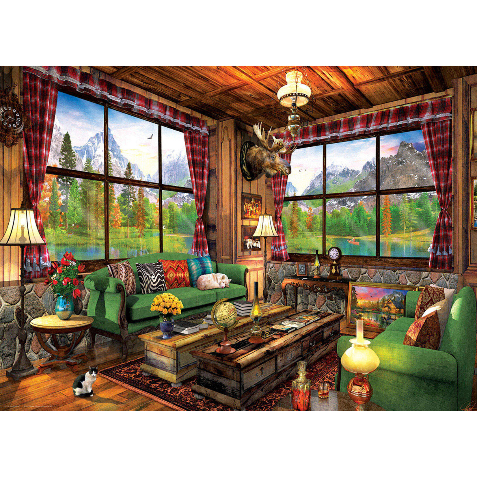 EuroGraphics Puzzles Cozy Cabin 1000pc
