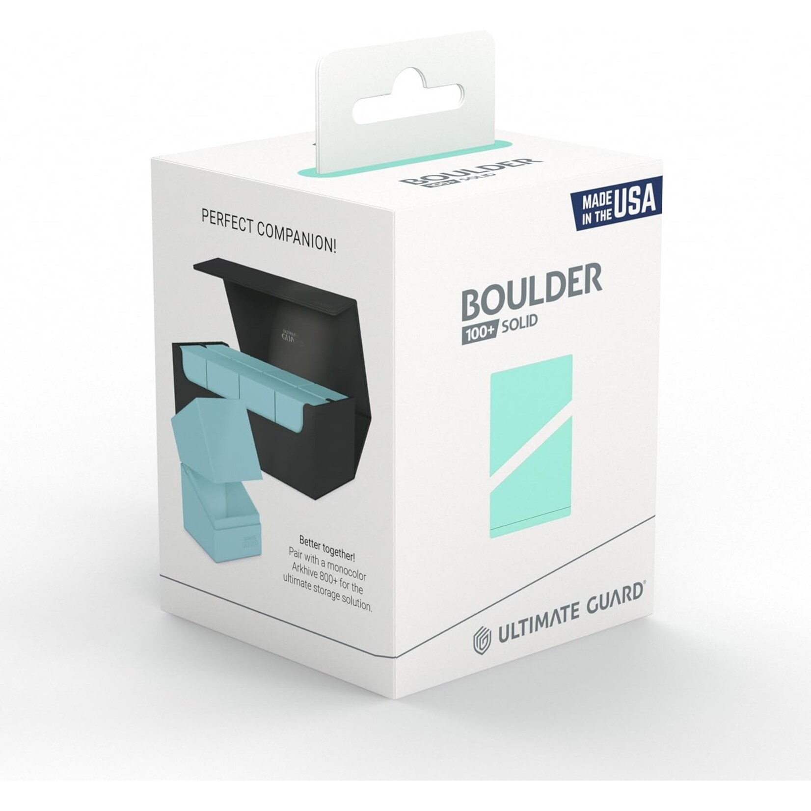 Ultimate Guard Boulder 100+ Deck Case: Solid Mint Green