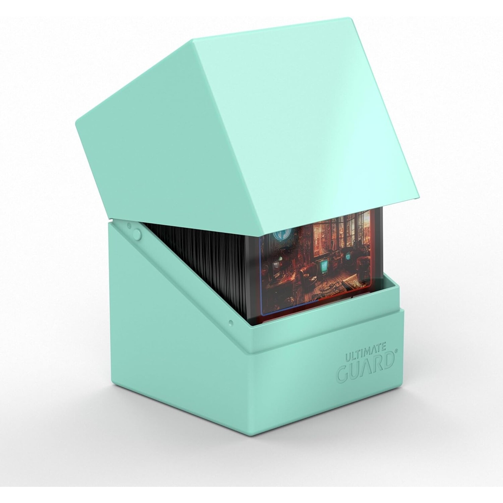 Ultimate Guard Boulder 100+ Deck Case: Solid Mint Green