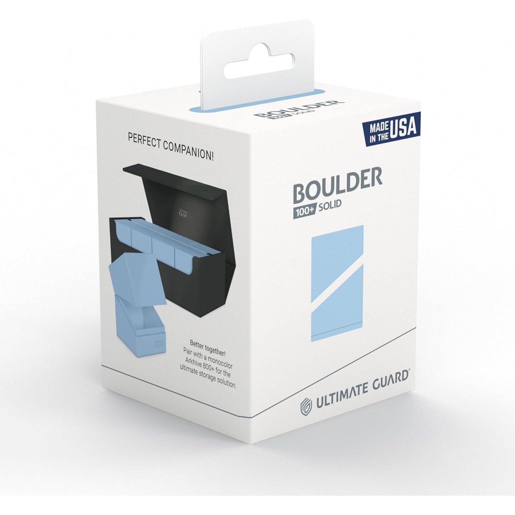 Ultimate Guard Boulder 100+ Deck Case: Solid Baby Blue
