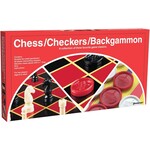 Pressman Toy Corporation Checkers/ Chess/ Backgammon with Folding Board
