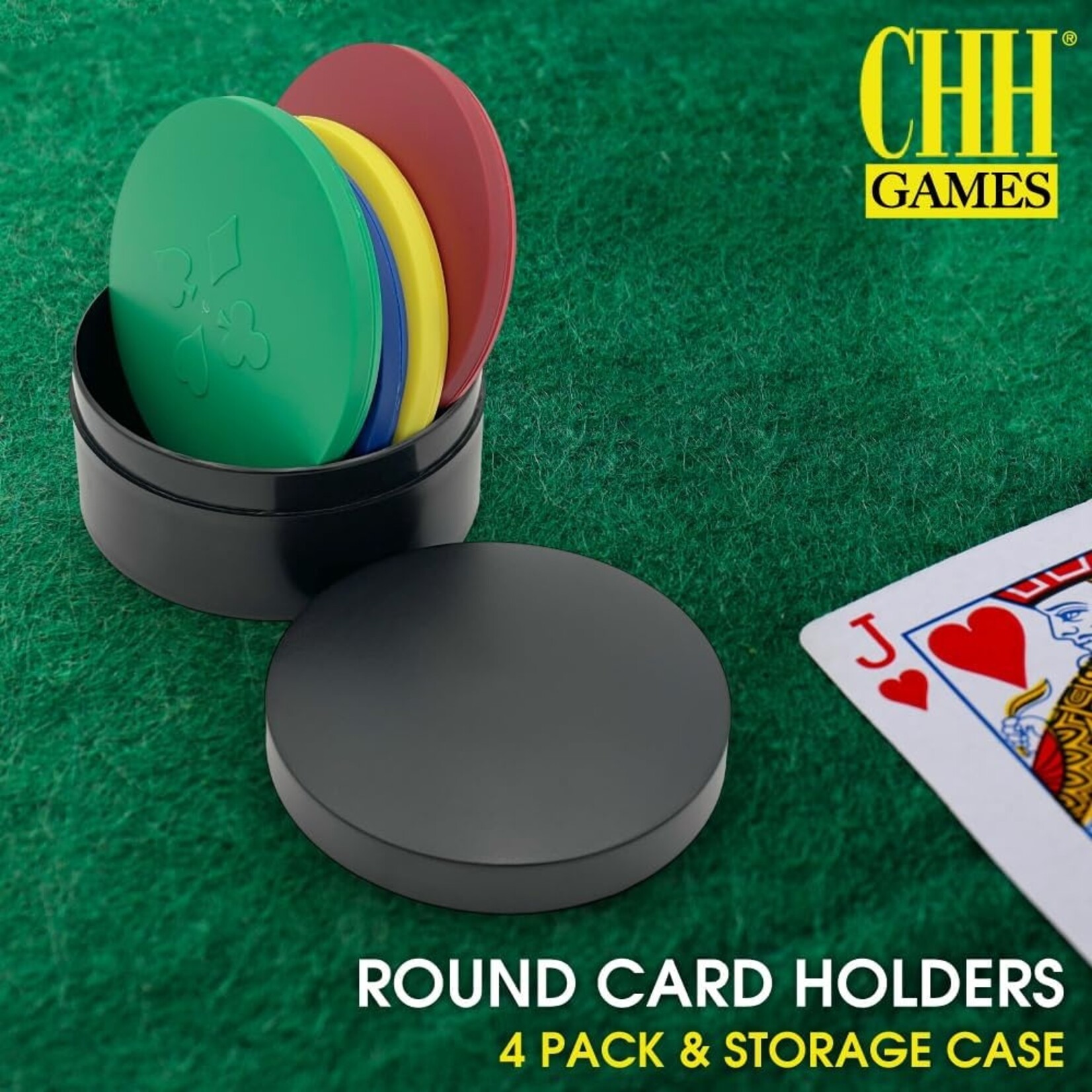 Everest Card Holder - Round with Black Case 4-Set