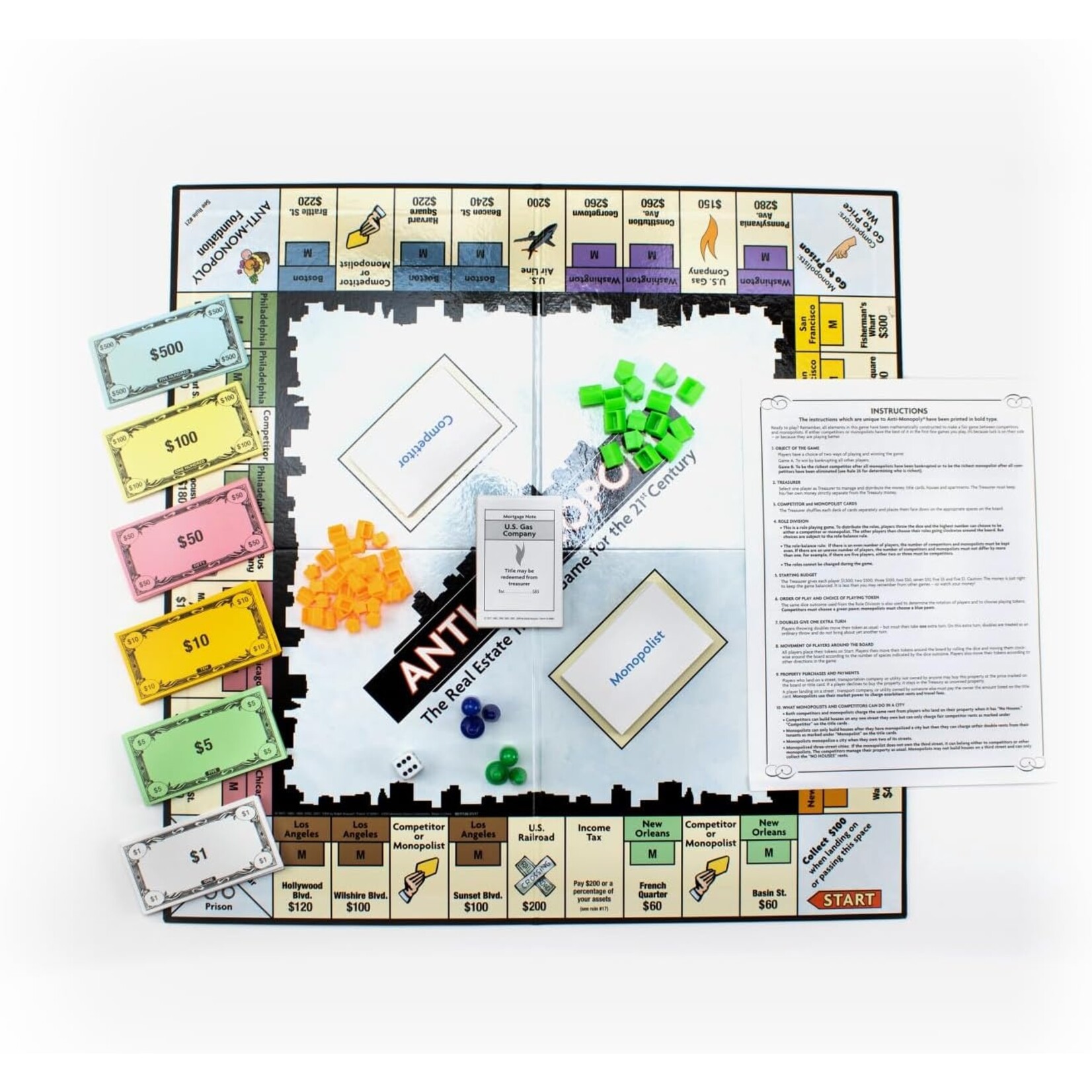 University Games Anti Monopoly Game