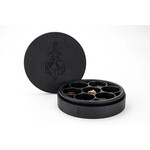 Fanroll by Metallic Dice Games Silicone Round Dice Case: Black