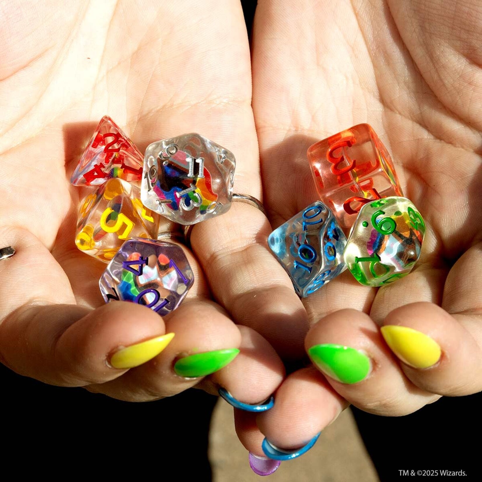 Sirius Dice D&D Progress Pride Dice Set