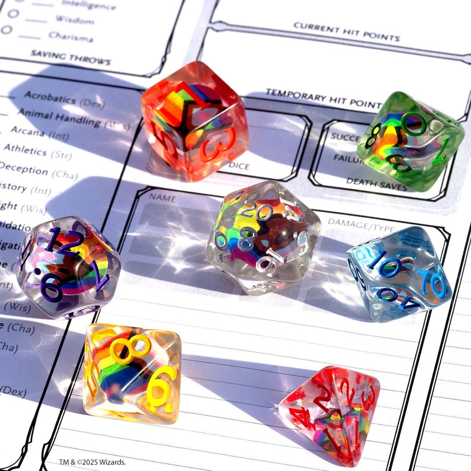 Sirius Dice D&D Progress Pride Dice Set