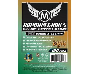Mayday Games 88mm x 125mm: Premium Tiny Epic Kingdoms, Planechase, Archenemy Sleeves (50) Mayday Games 88mm x 125mm: Premium Tiny Epic Kingdoms, Planechase, Archenemy Sleeves (50)