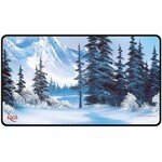Ultra Pro Bob Ross: Winter Paradise Black Stitched Playmat