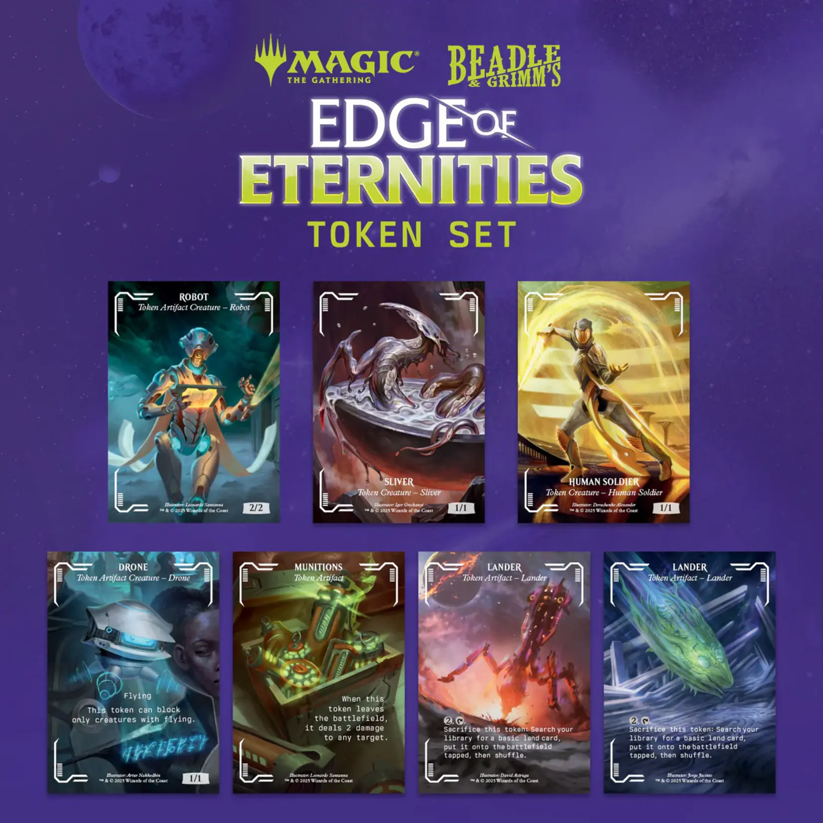 Beadle and Grimm's MtG: Edge of Eternities Token Set