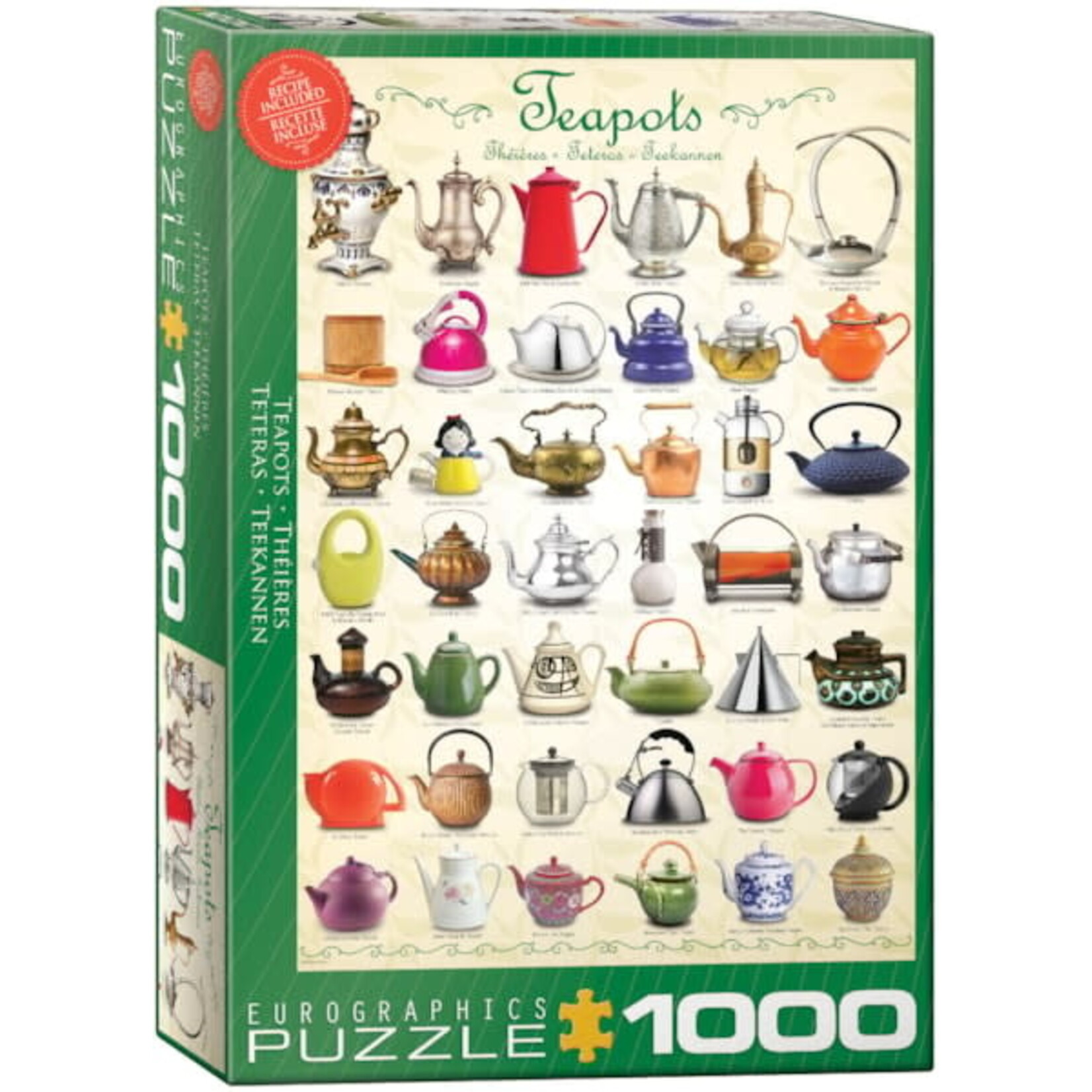 EuroGraphics Puzzles Teapots (1000pc)