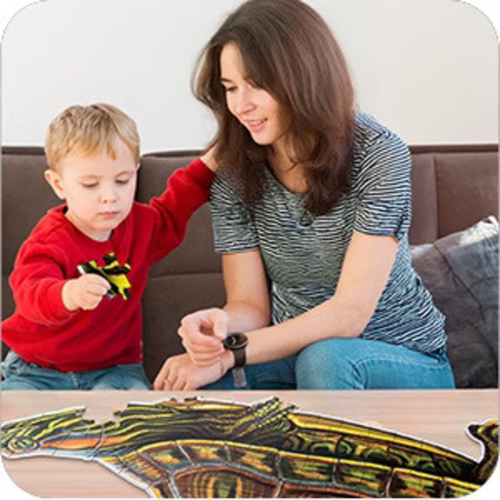 Genius Games Puzzle: Turn N Learn: Turtle 100pc