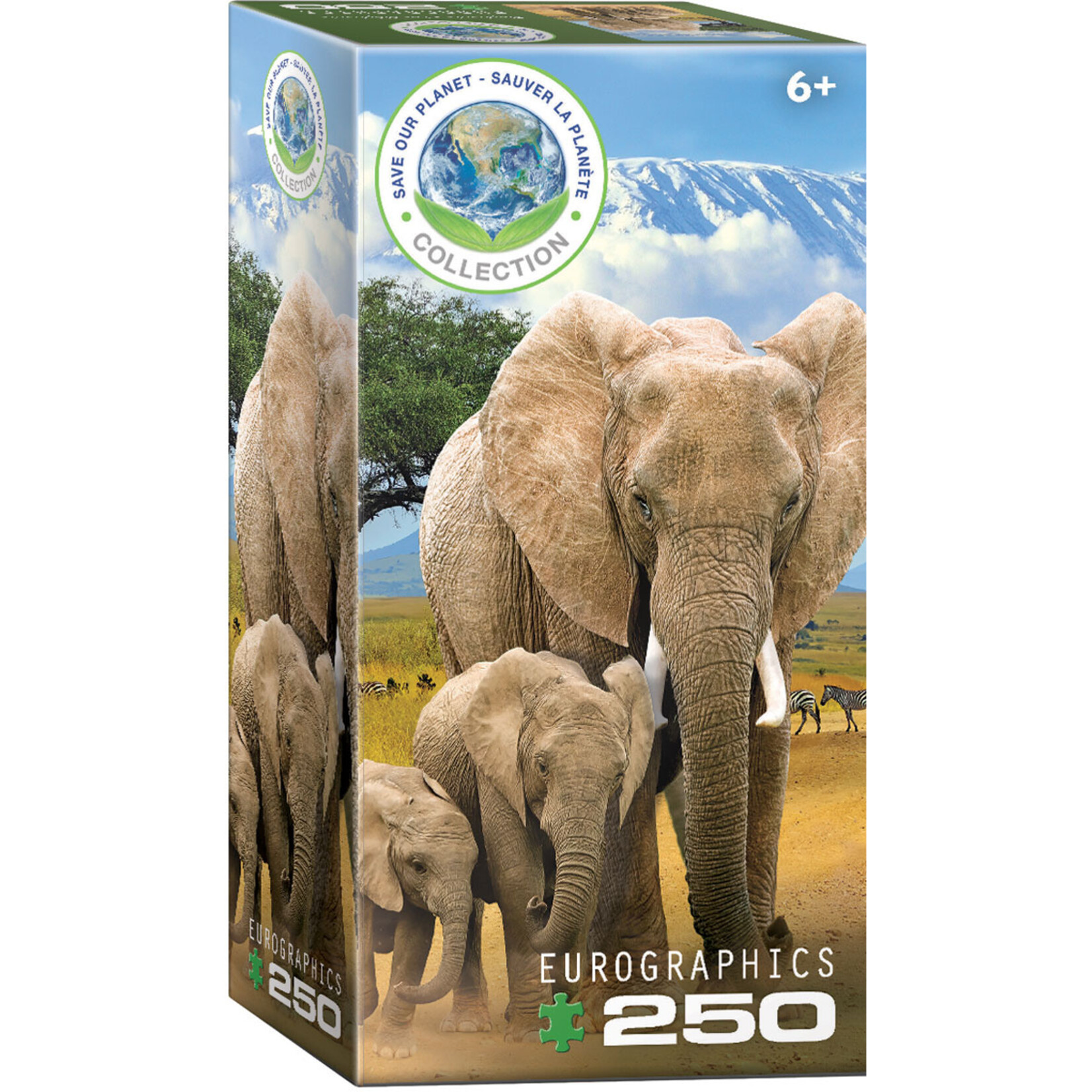 EuroGraphics Puzzles Elephants 250pc