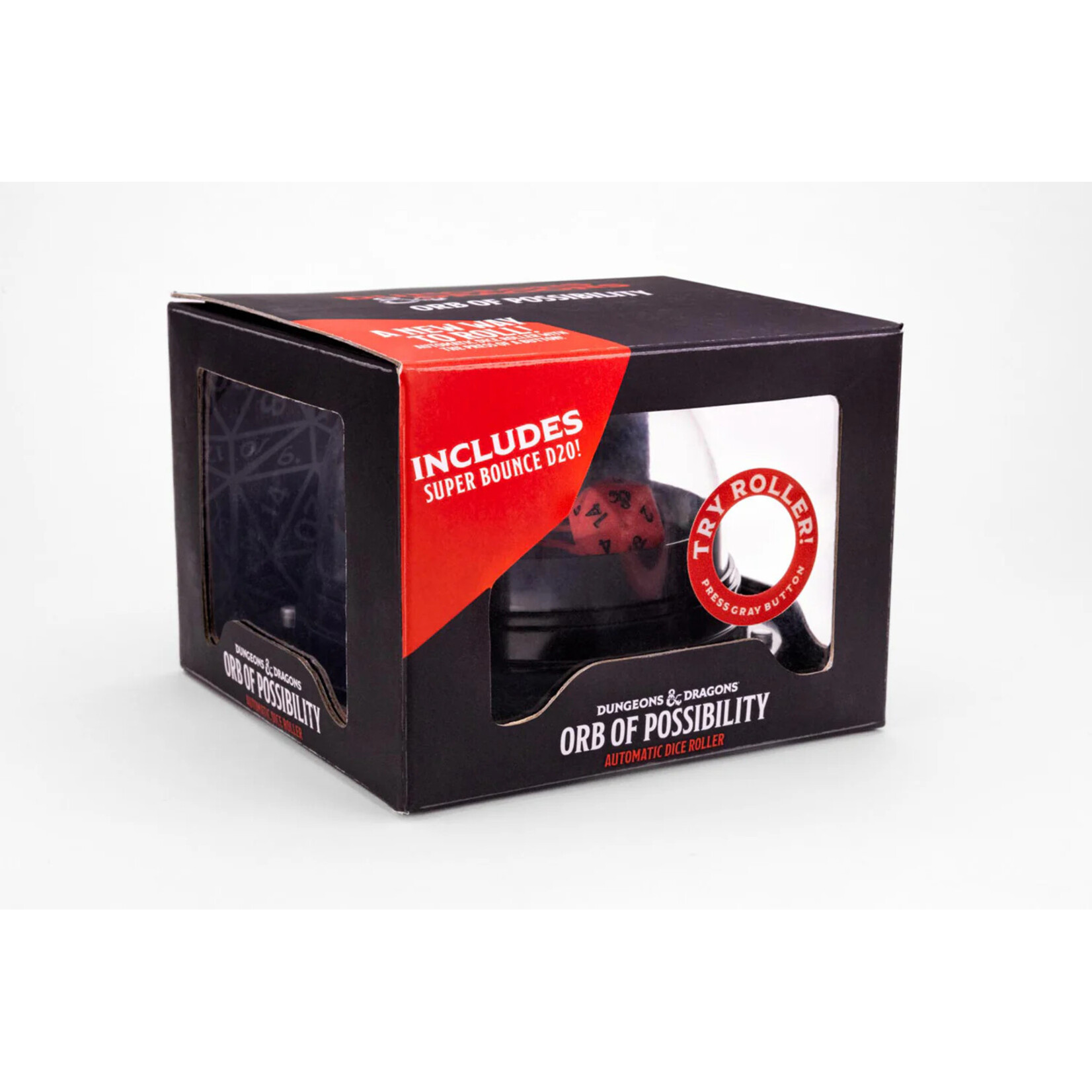 Fanroll by Metallic Dice Games Dungeons & Dragons Orb of Possibility Dice Roller with Silicone d20