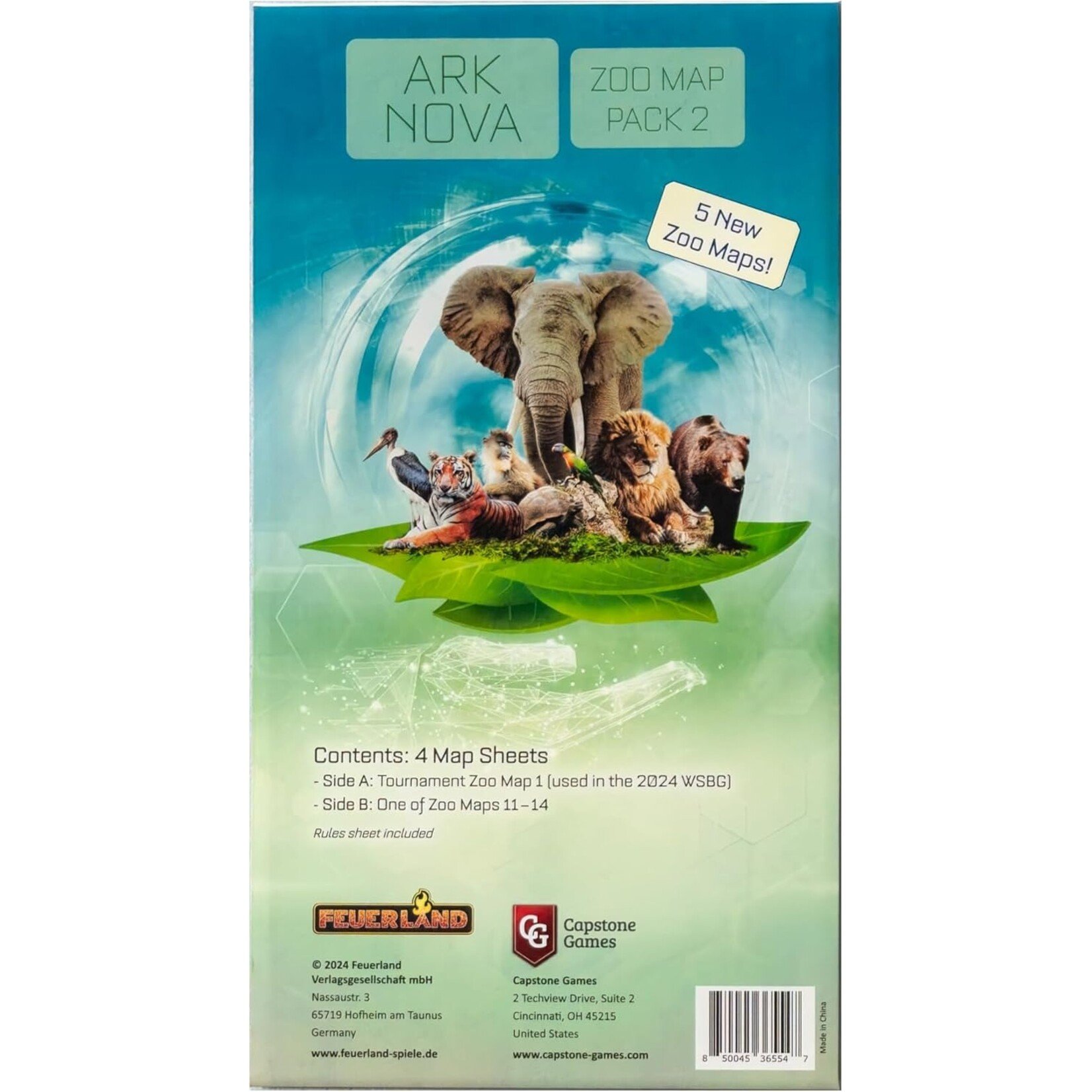 Capstone Games Ark Nova: Zoo Map Pack 2 Expansion