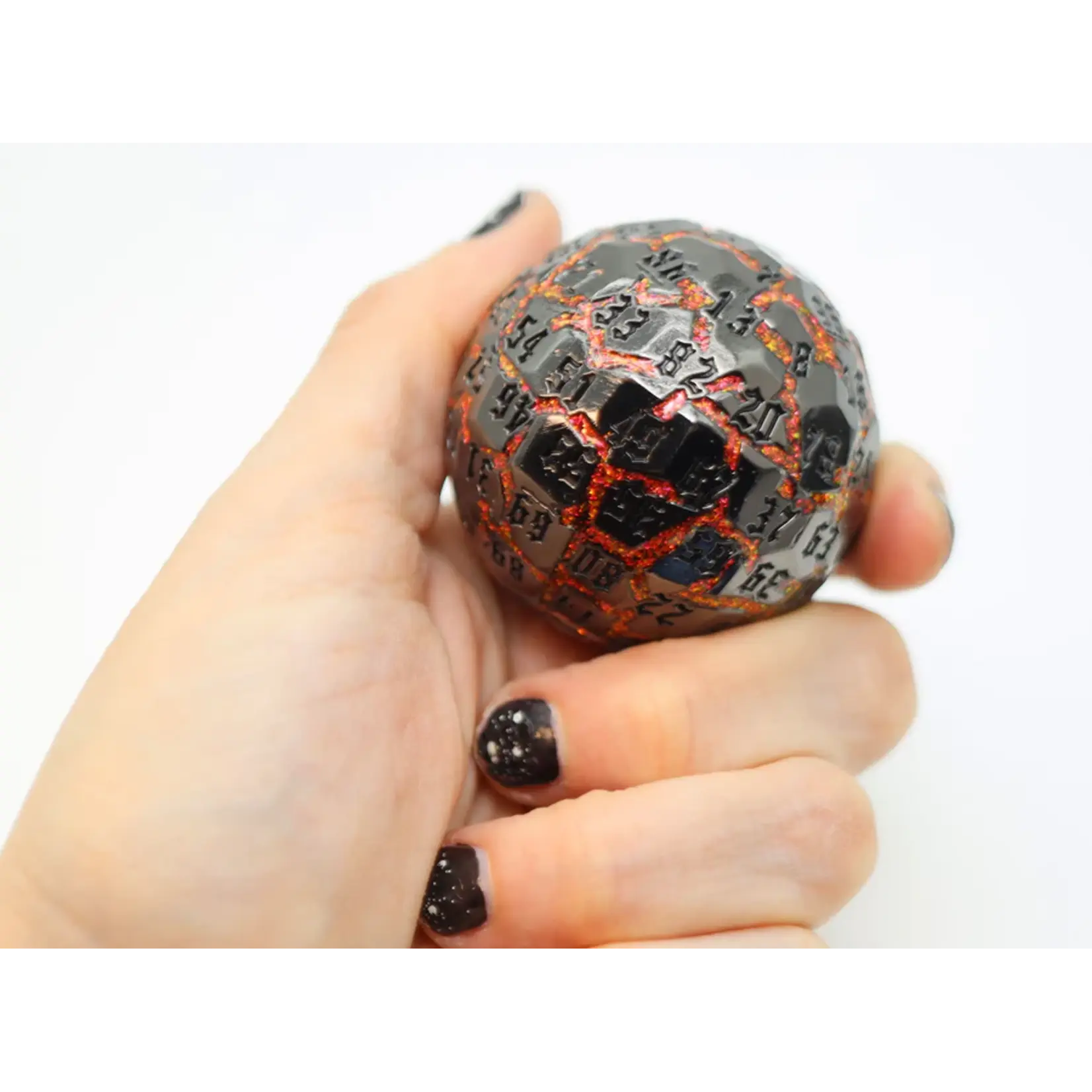 Foam Brain Games 50mm Metal D100 - Lava Pool