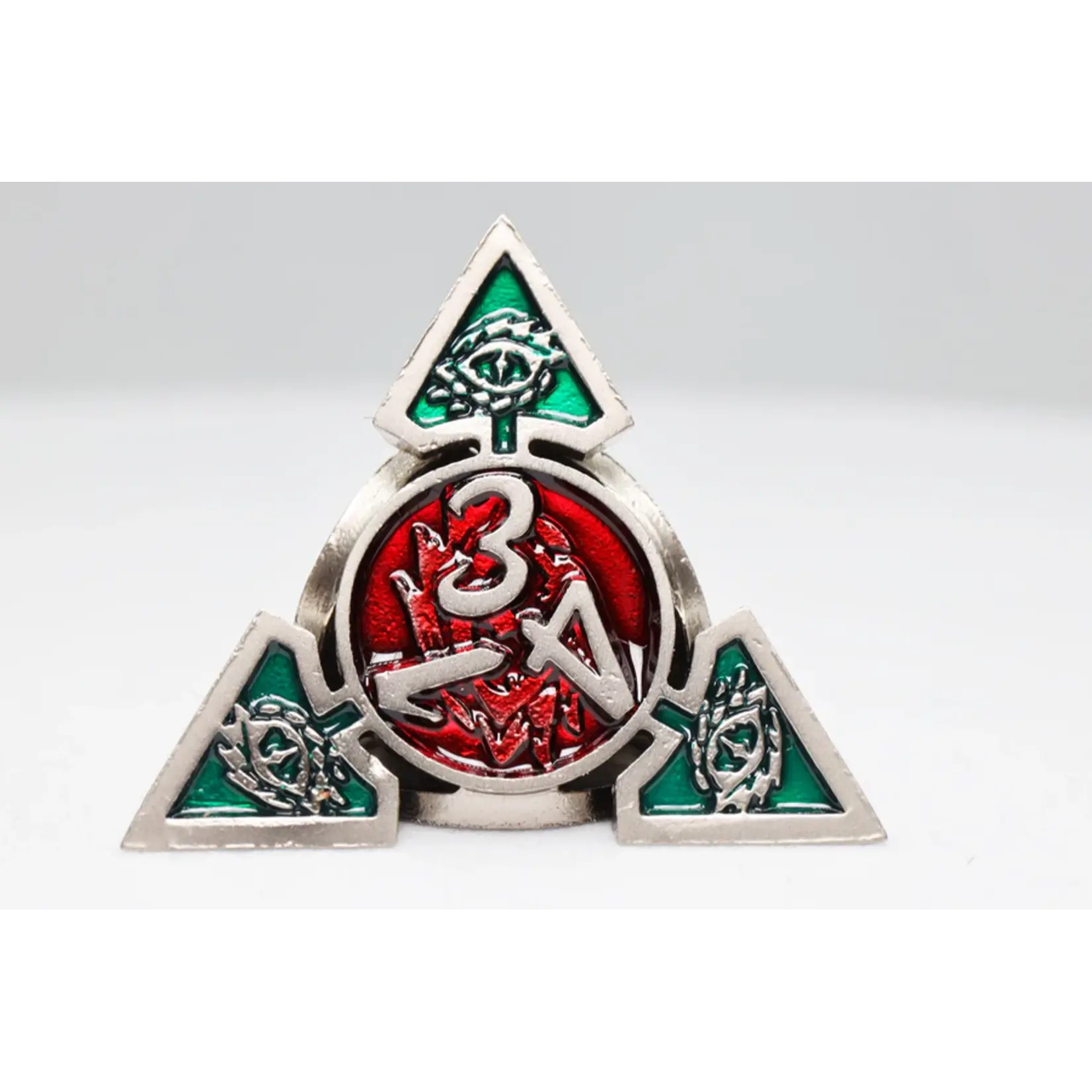 Foam Brain Games Oculus: Bewildered - Metal RPG Dice Set w/custom tin