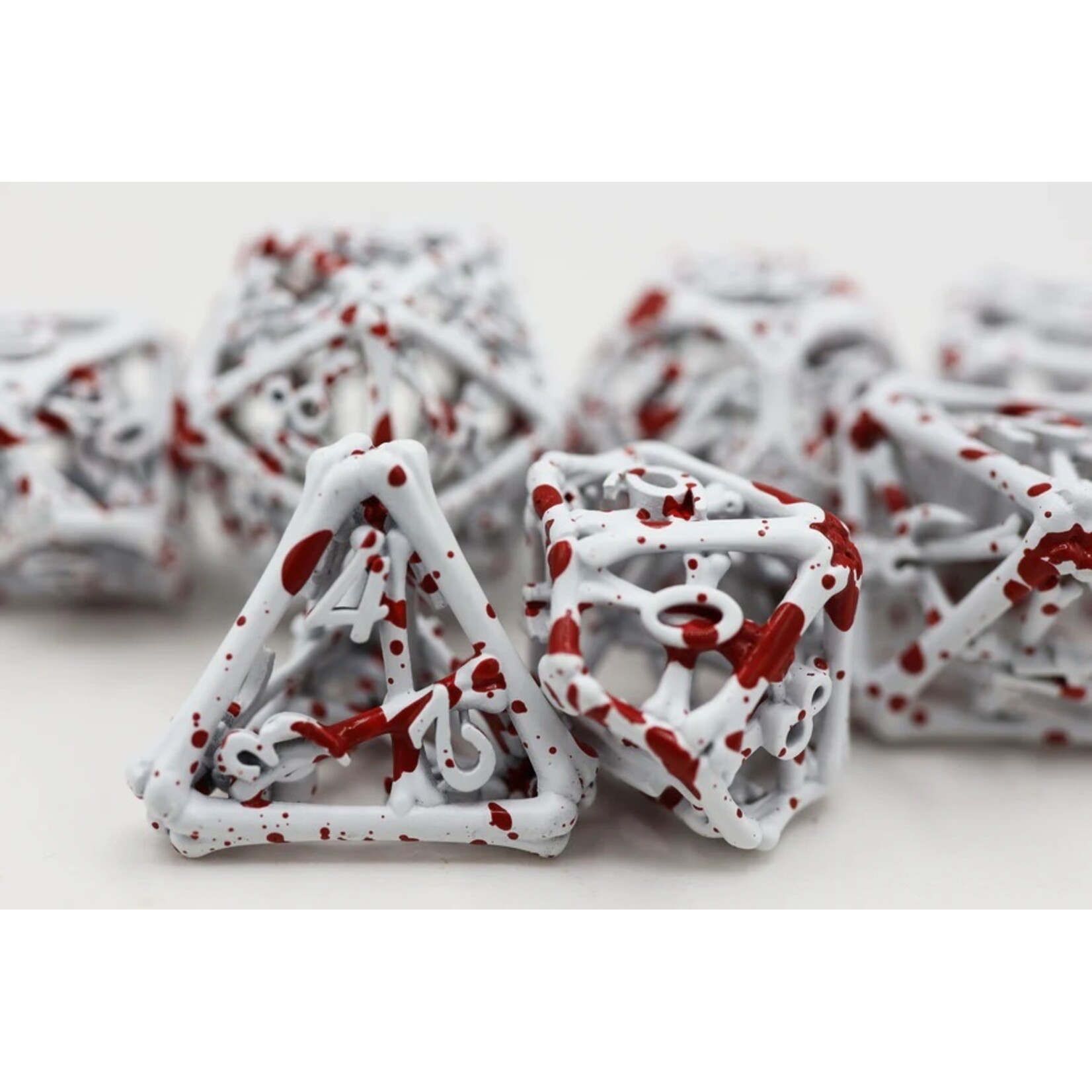 Foam Brain Games Blood Bones - Metal RPG Dice Set