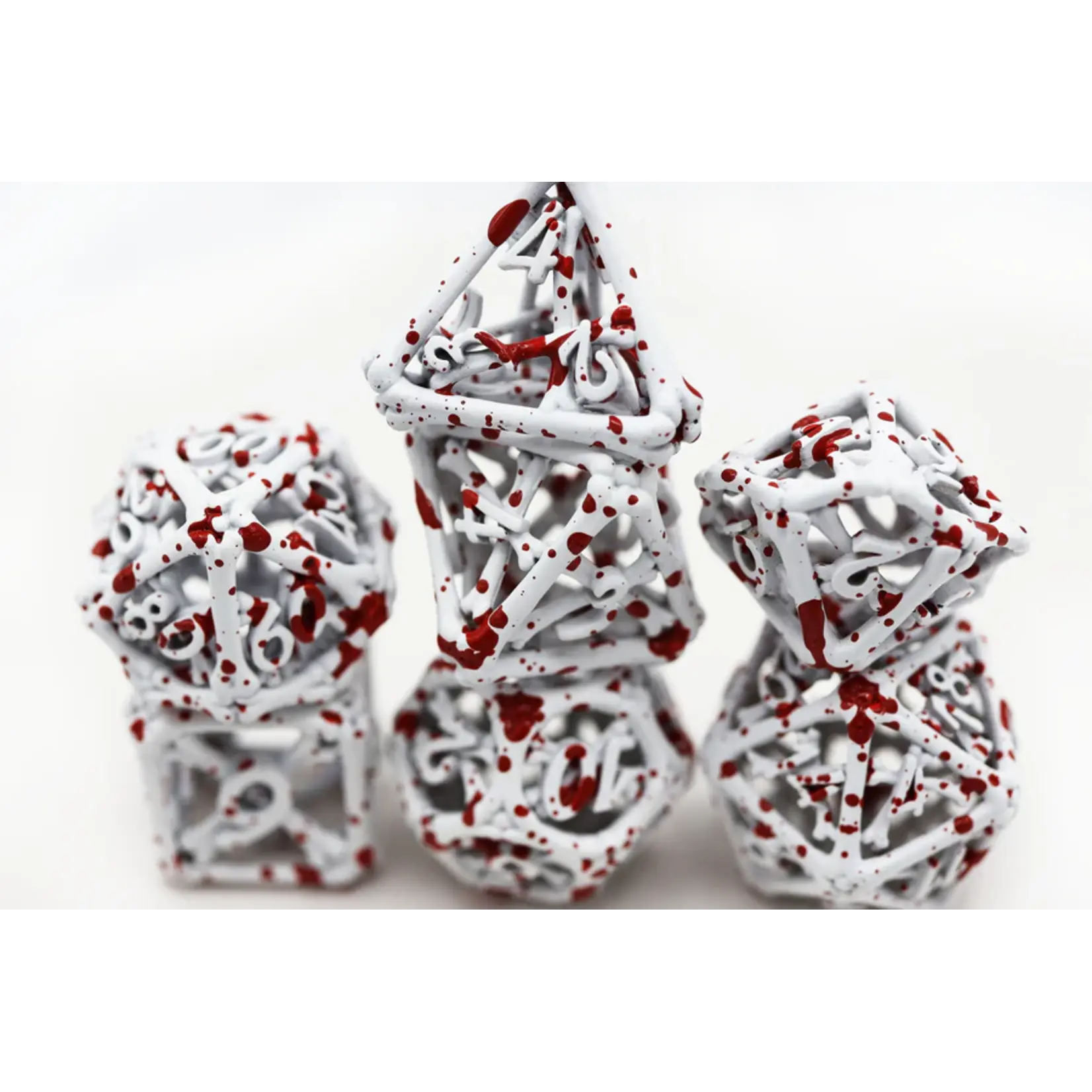 Foam Brain Games Blood Bones - Metal RPG Dice Set