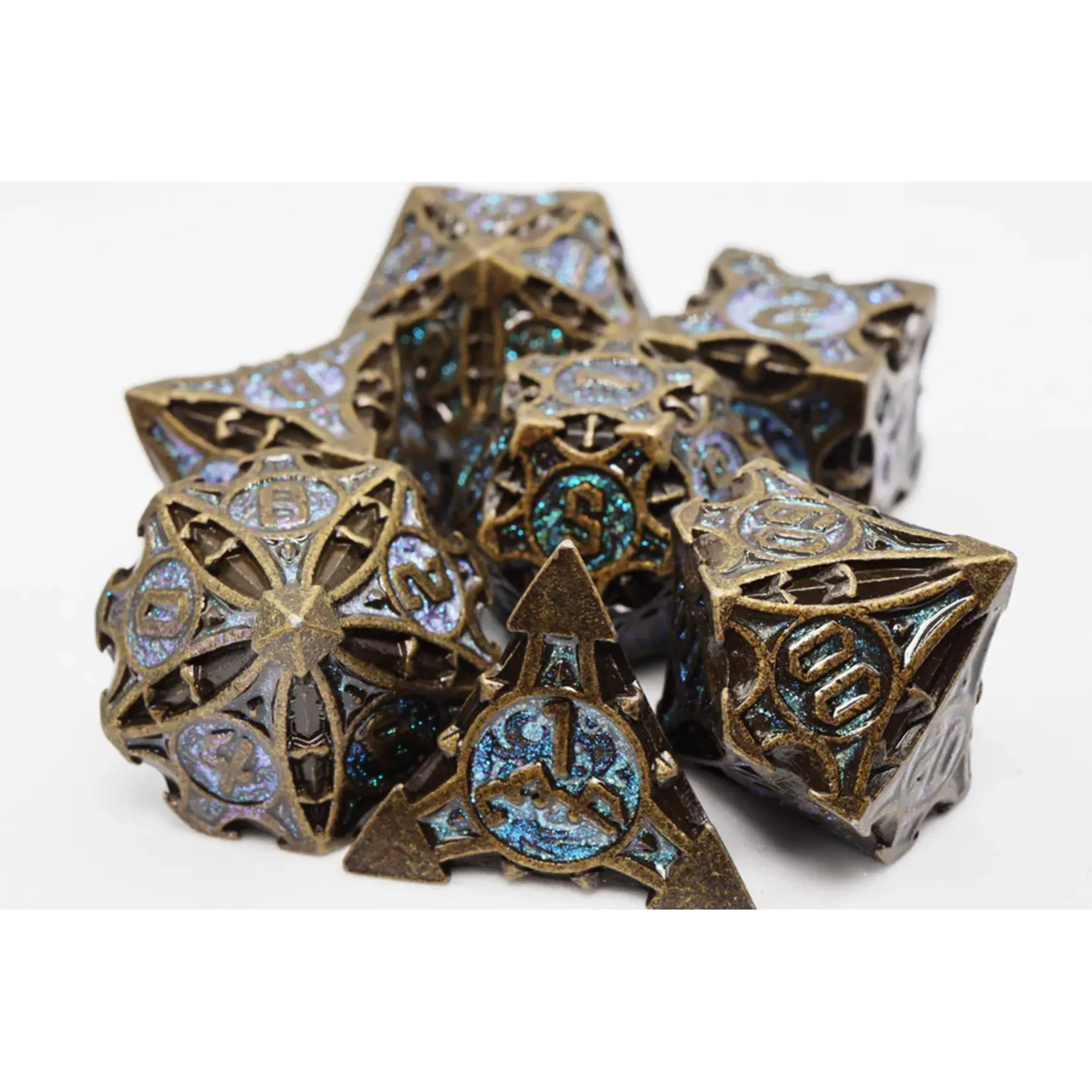 Foam Brain Games Quiver of Arrows: Night Sky Arrow - Metal RPG Dice Set