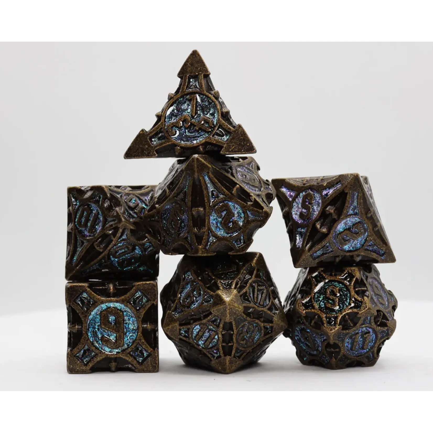 Foam Brain Games Quiver of Arrows: Night Sky Arrow - Metal RPG Dice Set