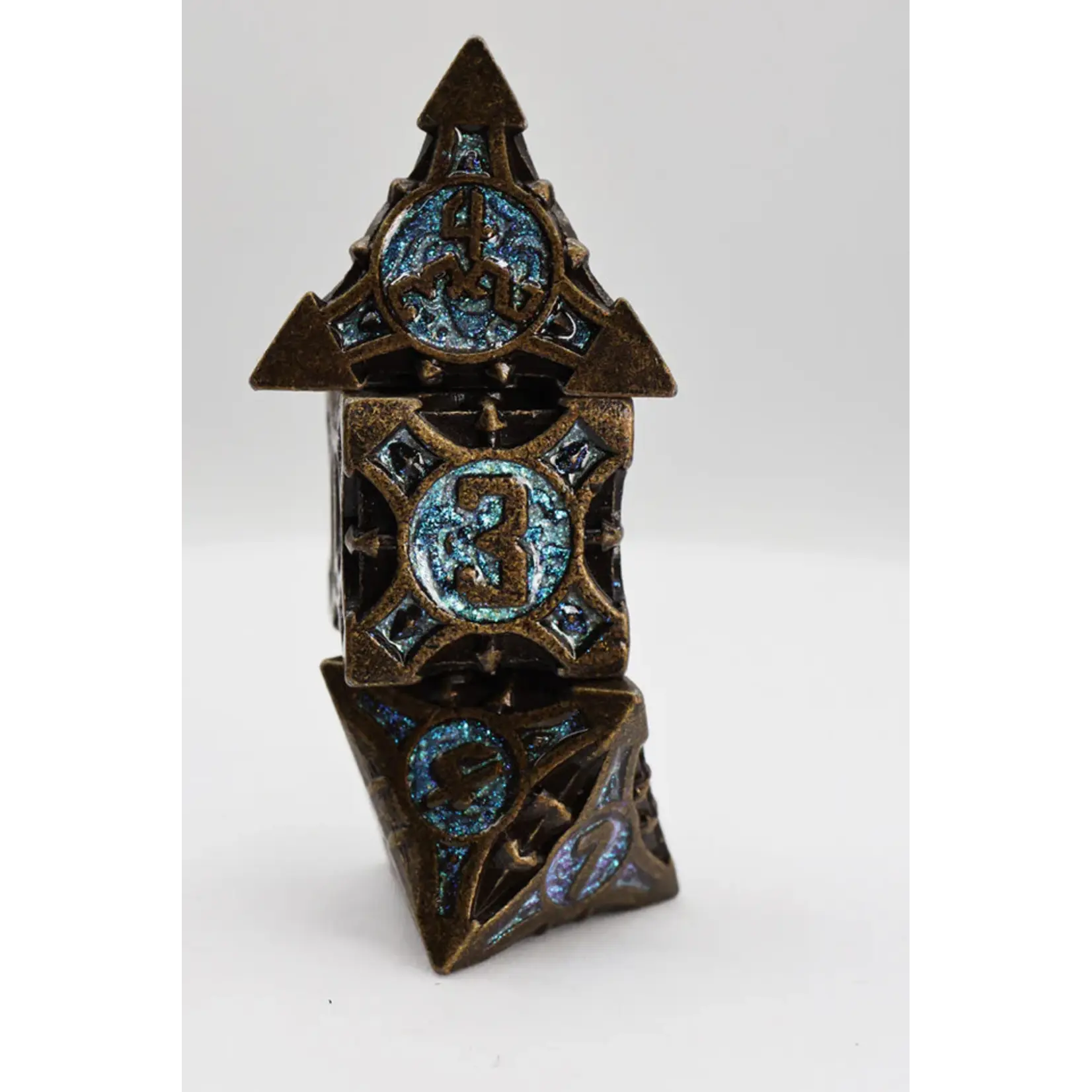 Foam Brain Games Quiver of Arrows: Night Sky Arrow - Metal RPG Dice Set