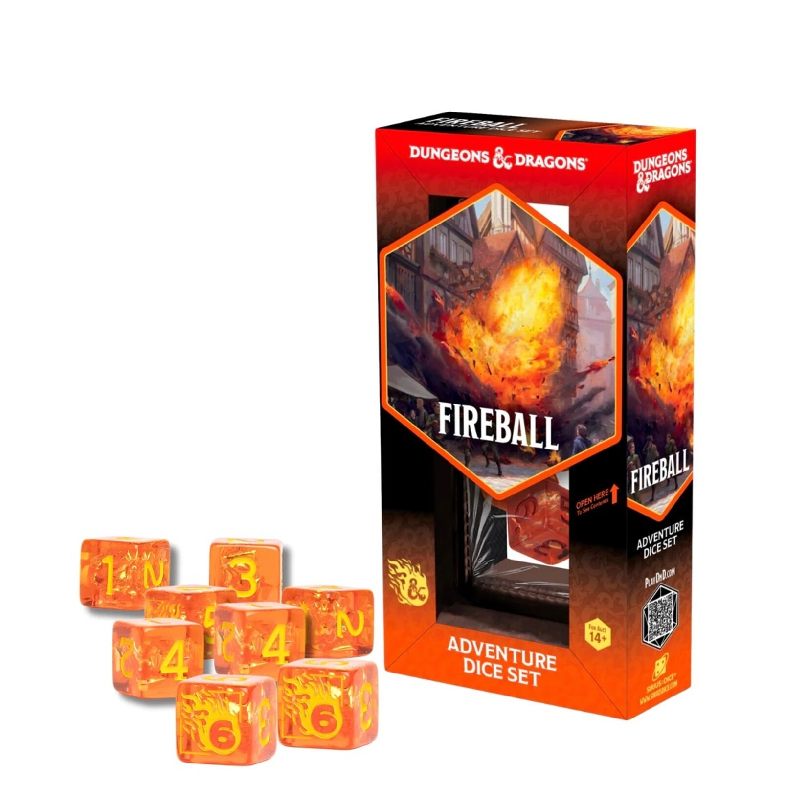 Sirius Dice 200225 D&D Adventure Dice: Fireball