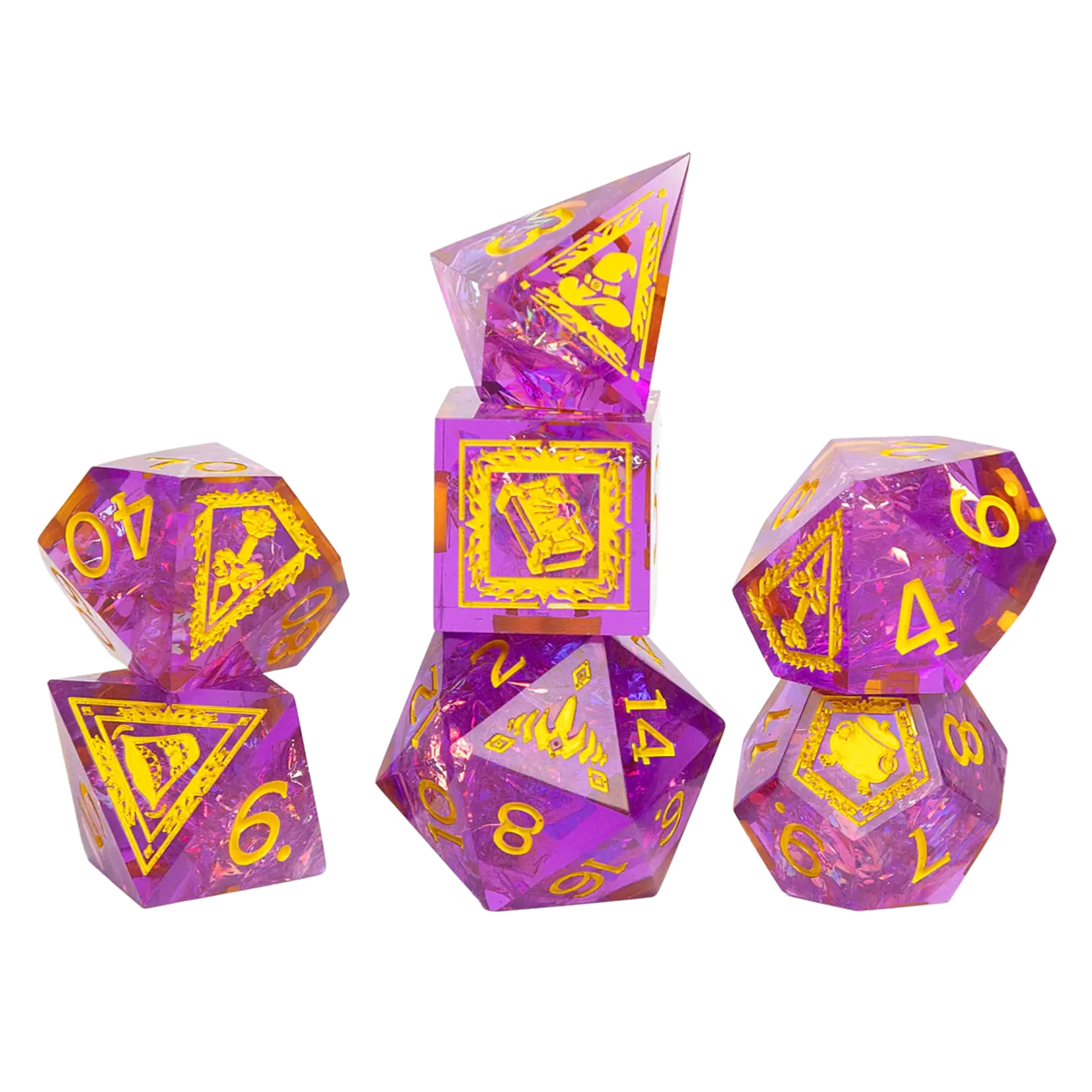 Sirius Dice 200224 D&D Adventure Dice: Tasha the Witch Queen (Sharp-Edged Dice Set)
