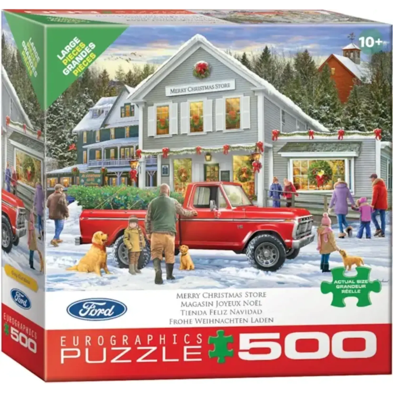 EuroGraphics Puzzles Merry Christmas Store 500pc