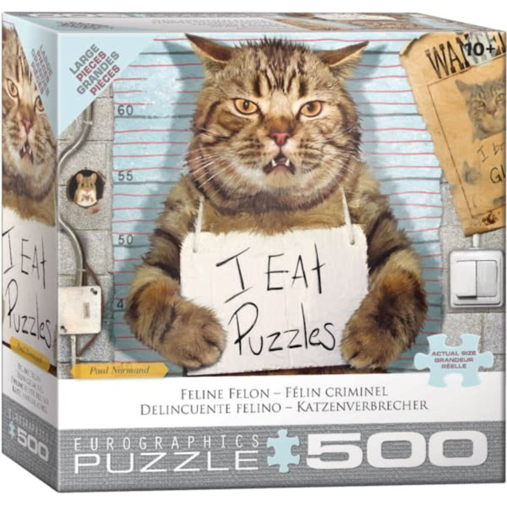 EuroGraphics Puzzles Feline Felon 500pc
