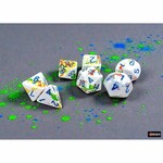 Chessex Brushed Dice: Breezy with Blue 7-Set