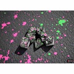 Chessex Brushed Dice: Paintball with Green 7-Set