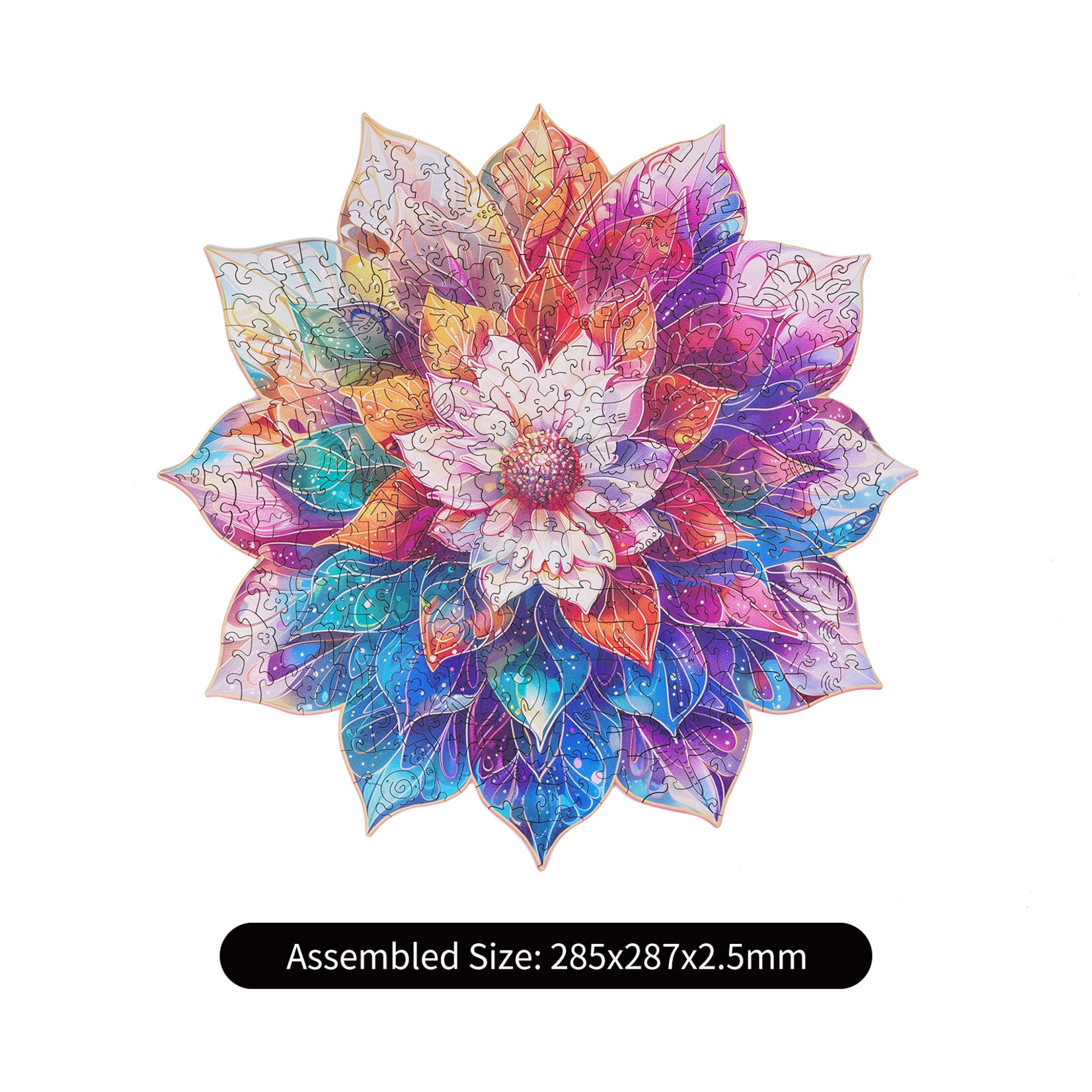 Robotime Mystic Mandala Flower Wooden Puzzle (200pc)
