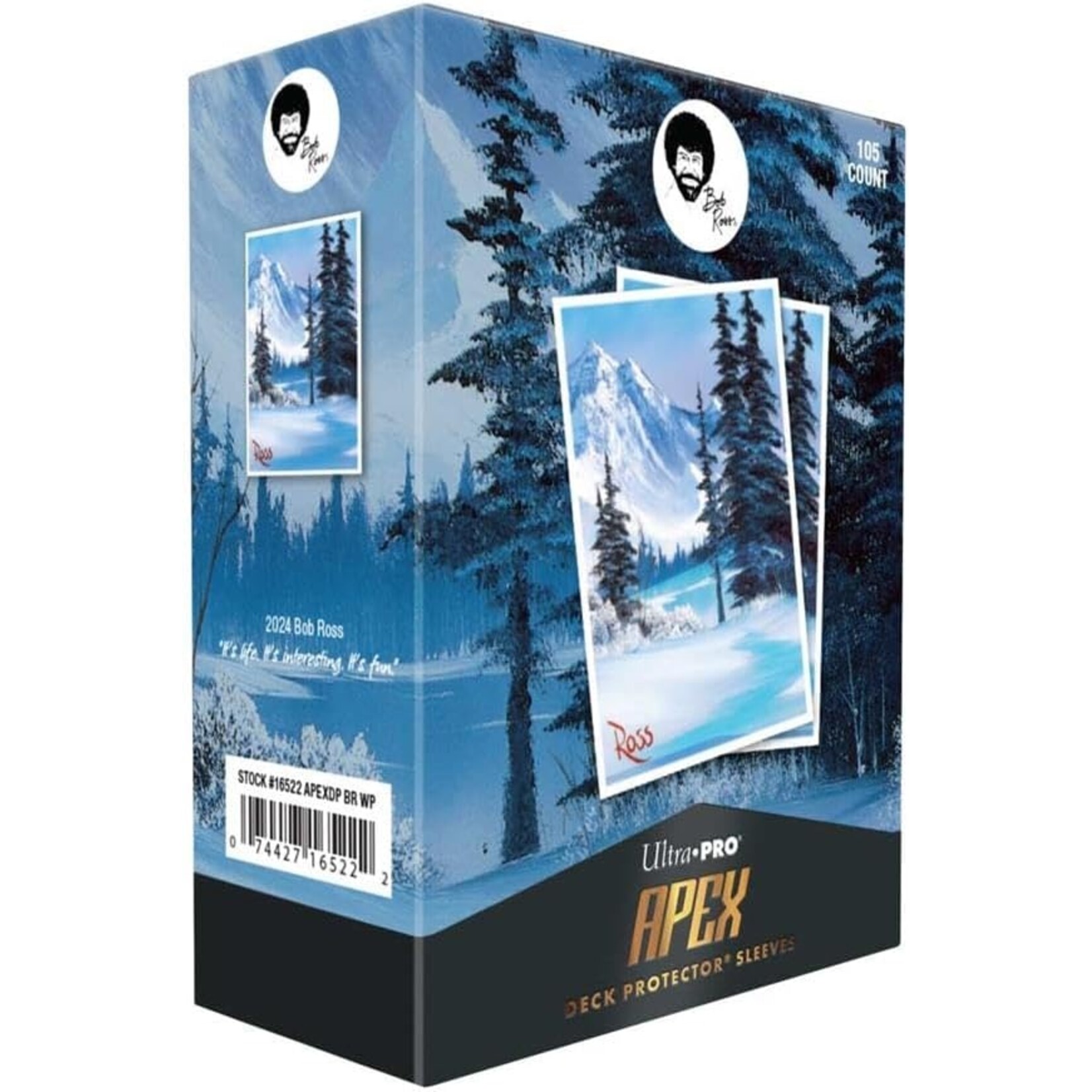 Ultra Pro Apex: Bob Ross: Winter Paradise: Deck Protector (105)