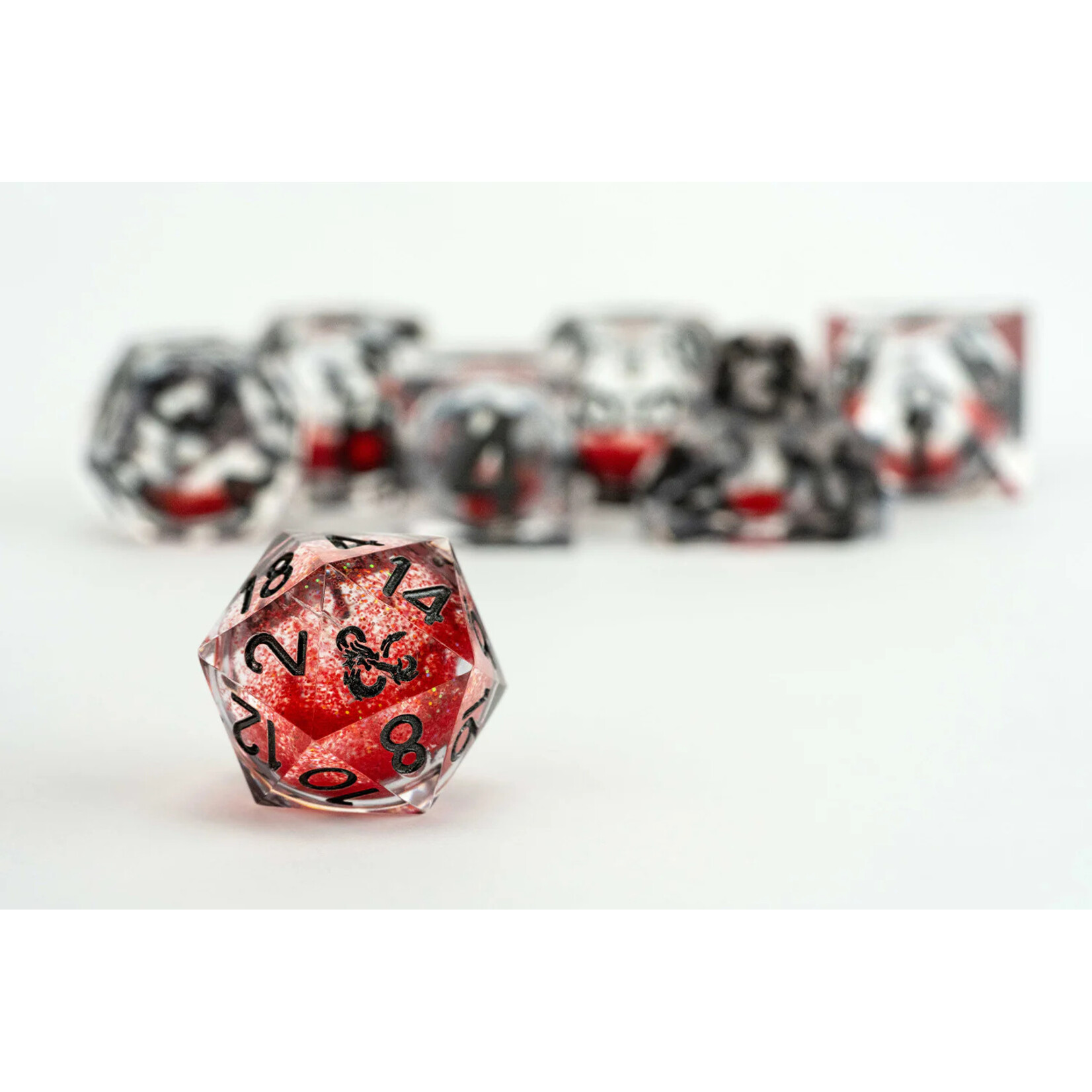 Fanroll by Metallic Dice Games Dungeons & Dragons Liquid Core Dice Set