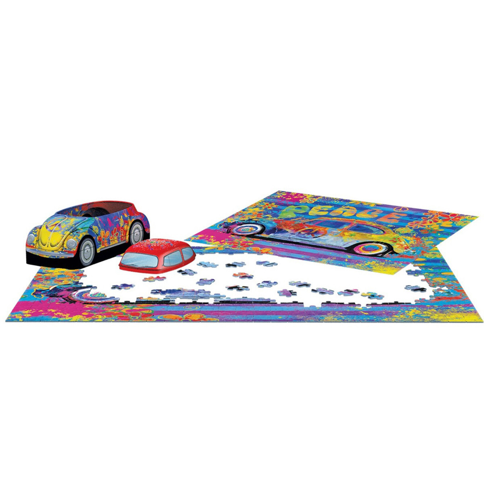 EuroGraphics Puzzles VW Beetle Splash Tin 550pc