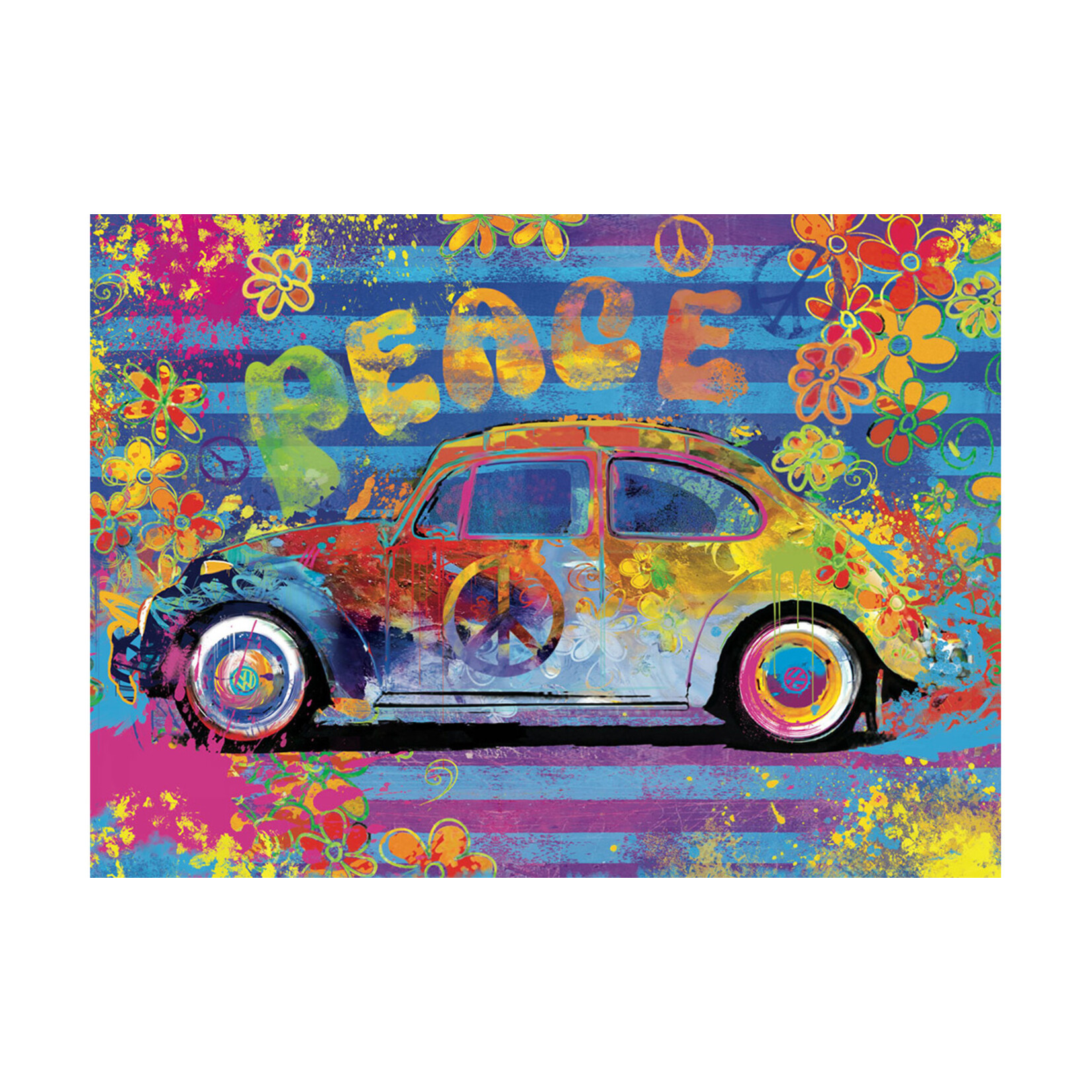 EuroGraphics Puzzles VW Beetle Splash Tin 550pc