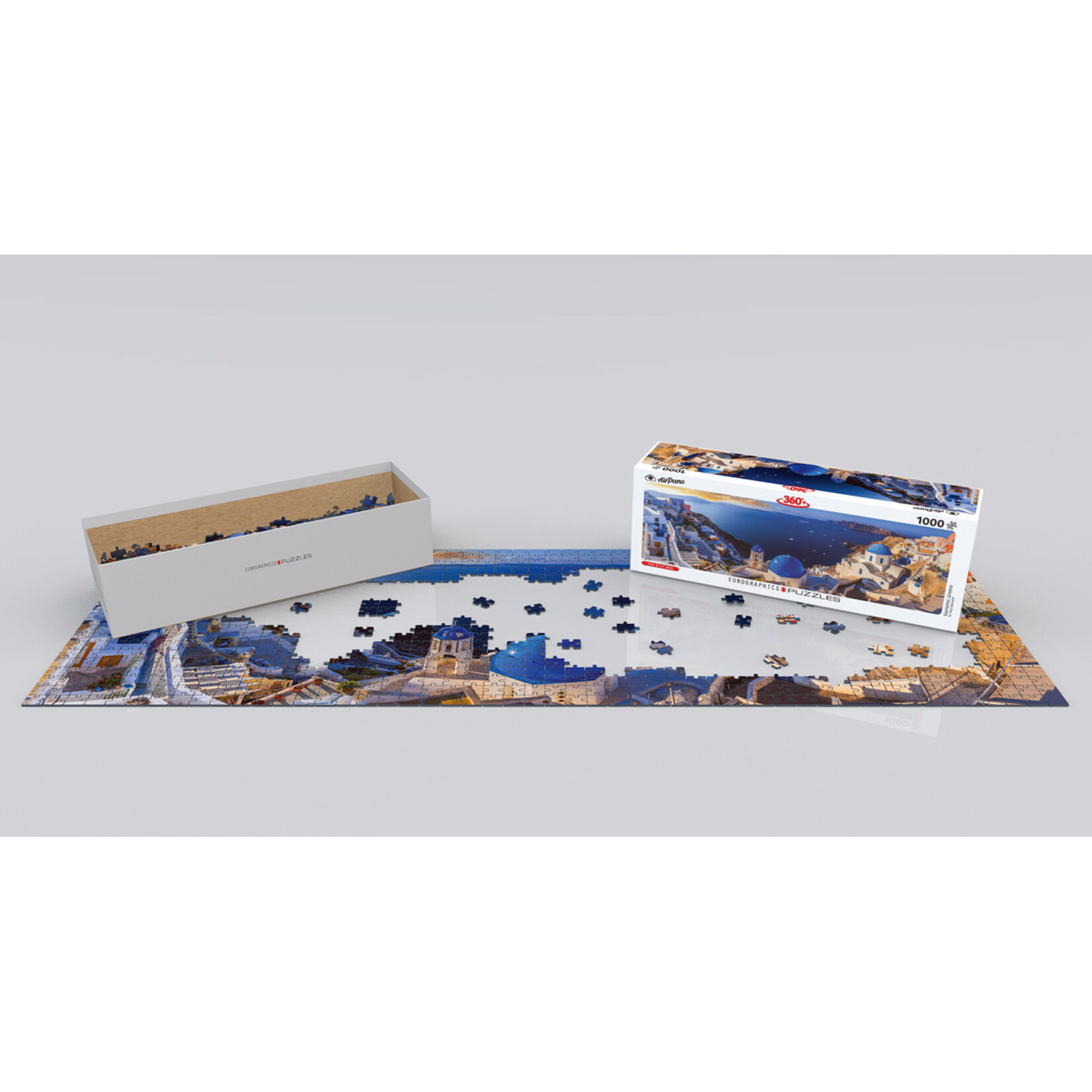 EuroGraphics Puzzles Santorini, Greece Panoramic 1000 pc